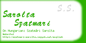 sarolta szatmari business card